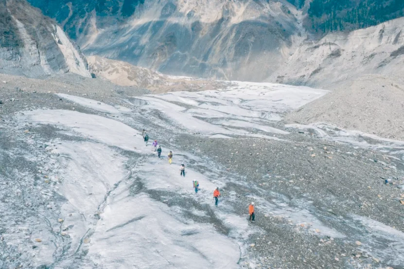 Glacier fieldwork site